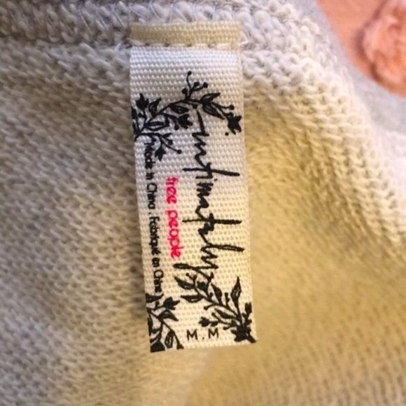 FREE PEOPLE Side Eye long sleeved Bodysuit Heather gray - Picture 8 of 10